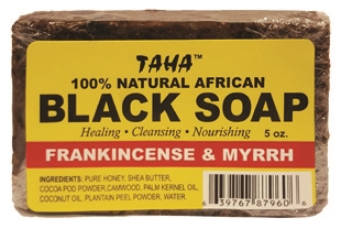 TAHA BLACK SOAP FRANKINCENSE & MYRRH 