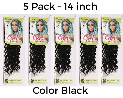 Goddess Curl Faux Locs - 12 Inches - 5 Pack 